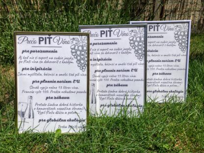 Tabuľka pre milovníkov vína "Prečo piť víno" - Image 5