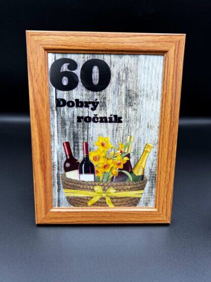 Tabuľka pre milovníkov vína "60 - Dobrý ročník"