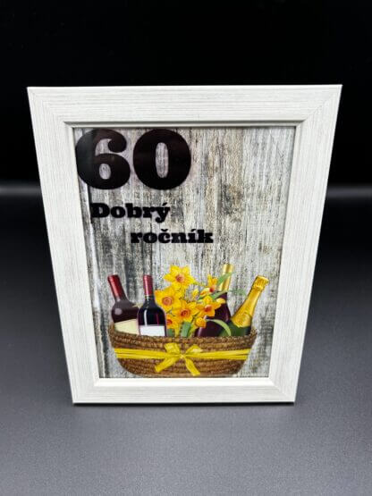 Tabuľka pre milovníkov vína "60 - Dobrý ročník" - Image 2