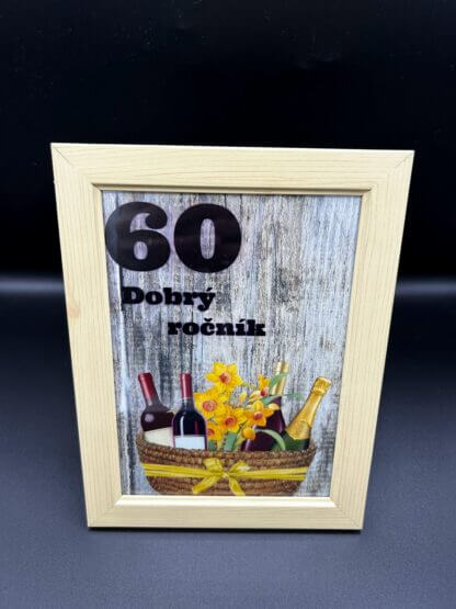 Tabuľka pre milovníkov vína "60 - Dobrý ročník" - Image 3