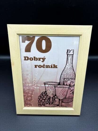 Tabuľka pre milovníkov vína "70 - Dobrý ročník" - Image 3