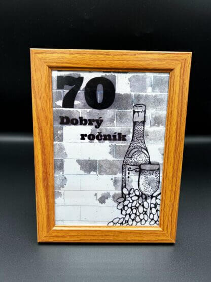 Tabuľka pre milovníkov vína "70 - Dobrý ročník" - Image 4