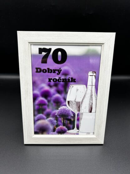 Tabuľka pre milovníkov vína "70 - Dobrý ročník" - Image 2