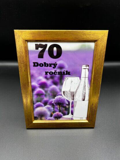 Tabuľka pre milovníkov vína "70 - Dobrý ročník" - Image 3